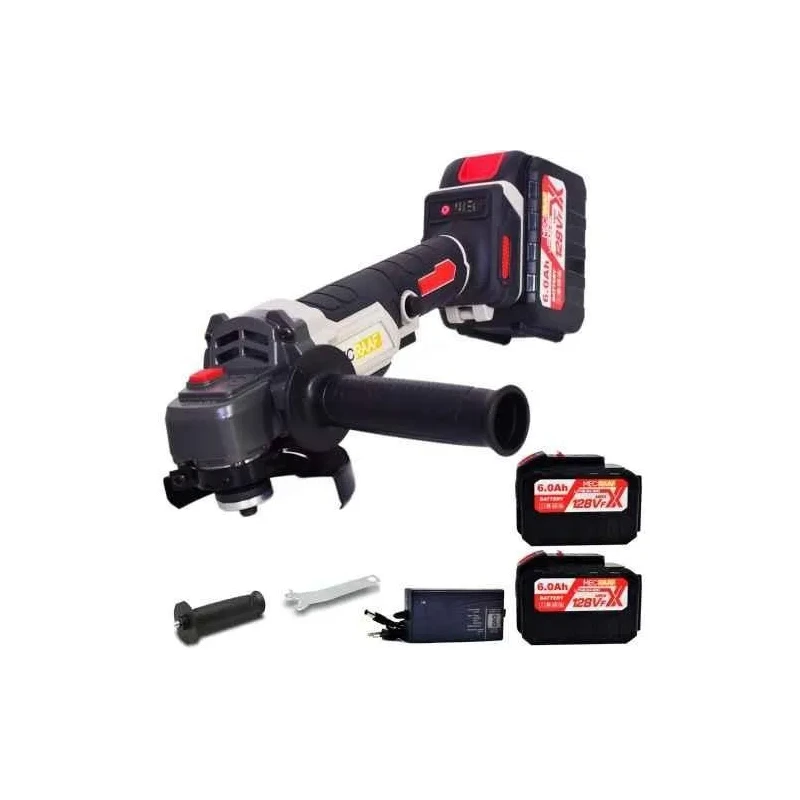 MECRAAF 10000rpm Cordless Angle Grinder with 2 Pcs 21V 6Ah Batteries & Fast Charger image-1