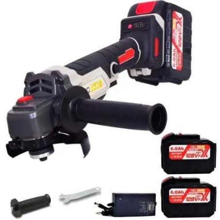 MECRAAF 10000rpm Cordless Angle Grinder with 2 Pcs 21V 6Ah Batteries & Fast Charger image-1