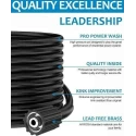 MECRAAF 15m 160Bar Heavy Duty PVC Aluminium & Rubber High Pressure Washer Hose Pipe image-5