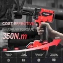 MECRAAF 21V Red Cordless Impact Wrench with LED Work Light image-2