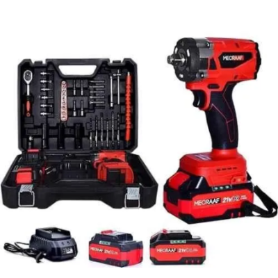 MECRAAF 21V Red Cordless Impact Wrench with LED Work Light image-7