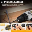 MECRAAF 21V 1300rpm Cordless Drill Cum Screwdriver Machine with Accessories MC-2110 image-3