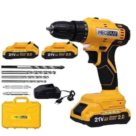 MECRAAF 21V 1300rpm Cordless Drill Cum Screwdriver Machine with Accessories MC-2110 image-6
