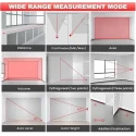 MECRAAF 0.05-40m Laser Distance Measuring Meter Tape with Backlit LCD & Pythagorean Mode image-4