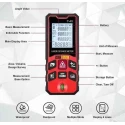 MECRAAF 0.05-40m Laser Distance Measuring Meter Tape with Backlit LCD & Pythagorean Mode image-6