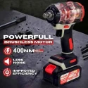 MECRAAF 21V 4Ah Grey Cordless Impact Wrench with LED Work Light image-3