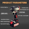 MECRAAF 21V 4Ah Grey Cordless Impact Wrench with LED Work Light image-7