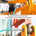 MECRAAF 30cm 1/8 inch NPT Steel Dual Handle Locking Clamp for Grease Gun image-5