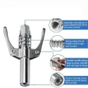 MECRAAF 30cm 1/8 inch NPT Steel Dual Handle Locking Clamp for Grease Gun image-6