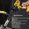 MECRAAF 21V 40lpm 8000-10000rpm Brushless Cordless Portable Oil Pump image-5