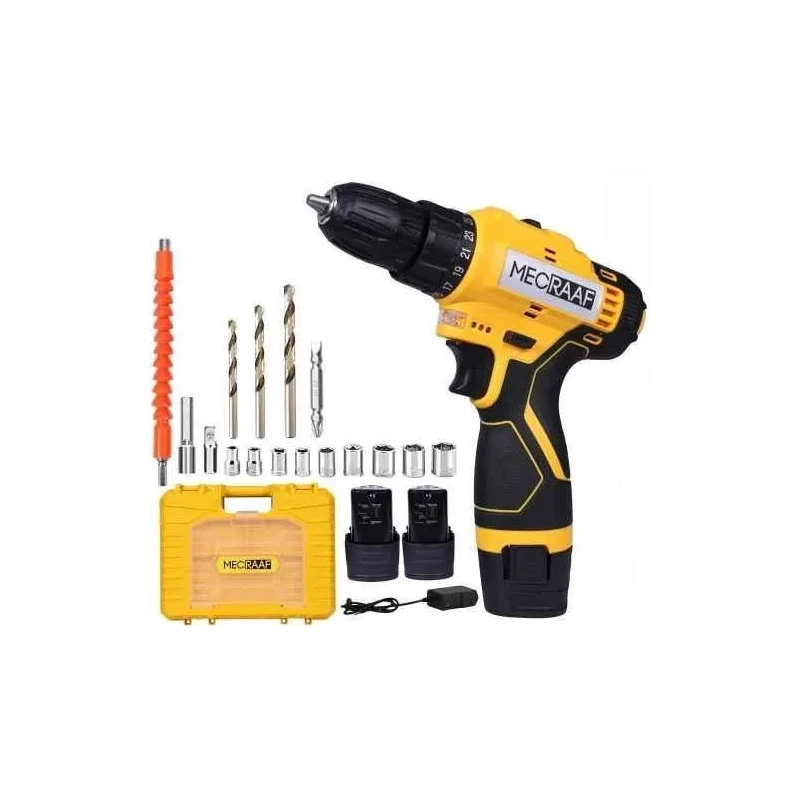 MECRAAF 12V 1300rpm Cordless Screwdriver with Reversible Switch & Multi Torque Clutch MC-1210 image-5