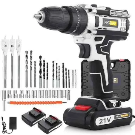 MECRAAF 21V 1.5Ah 0.8-10mm Grey Cordless Drill with LED Work Light image-9