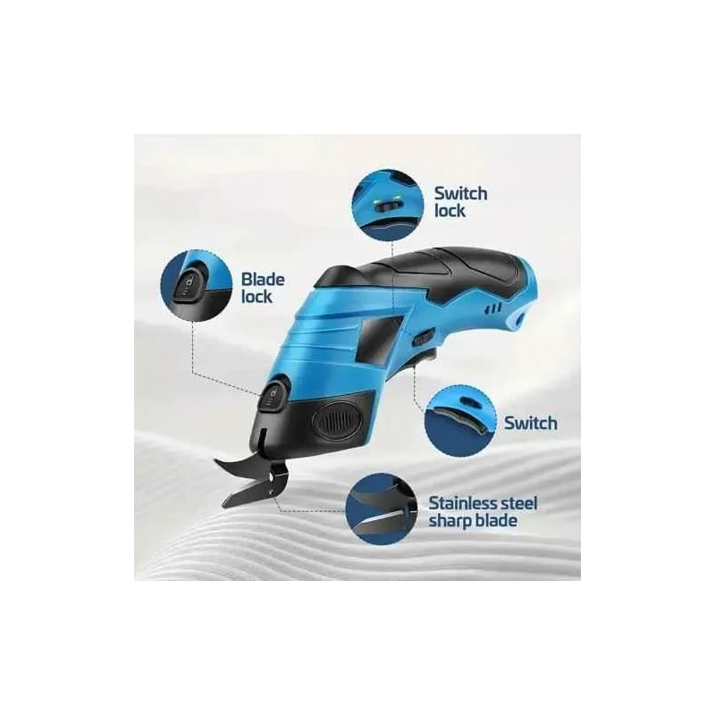MECRAAF 3.6V 2000mAh Portable Cordless Cloth Cutting Machine for Carpets & Fabrics image-1