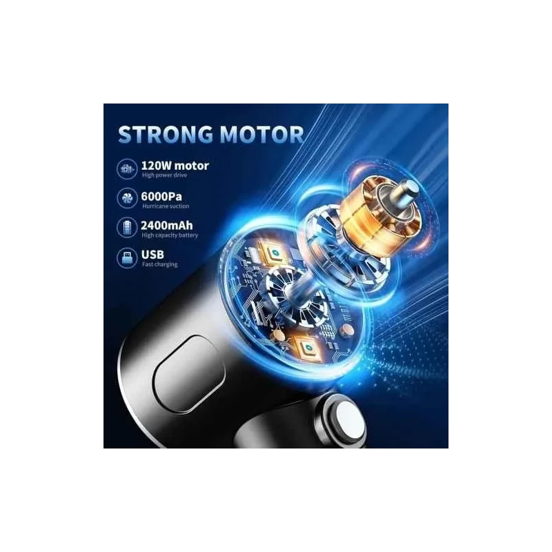 MECRAAF 120W 4.2V 3-in-1 Car Mini Vacuum Cleaning Machine for Home & Car AS-228 image-7