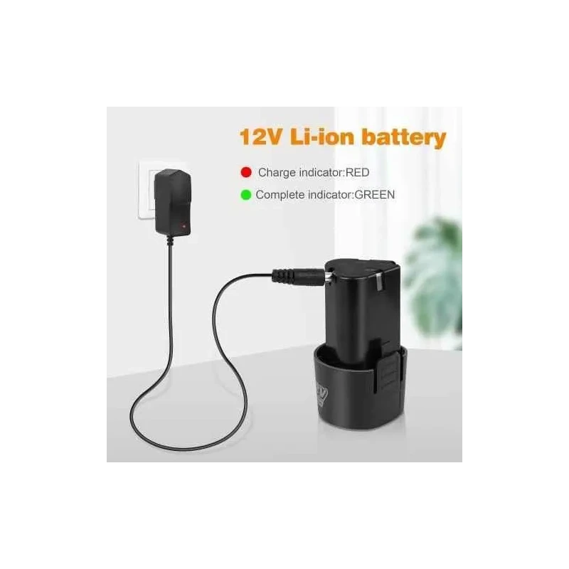 MECRAAF 12V 1.5Ah 10mm Yellow Cordless Drill with LED Work Light image-6