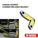 MECRAAF Metal 30 60 & 90 deg Grey Corner Welding Magnet image-1