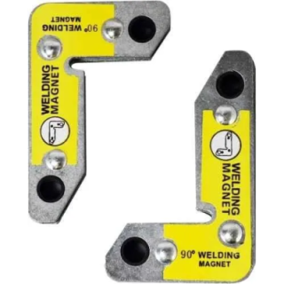 MECRAAF Metal 30 60 & 90 deg Grey Corner Welding Magnet image-2