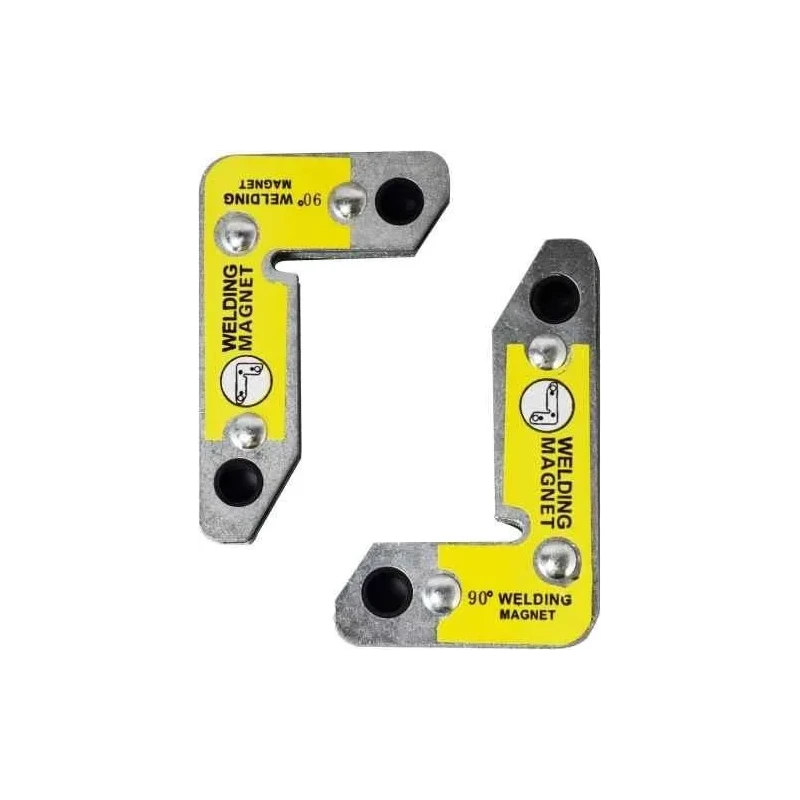 MECRAAF Metal 30 60 & 90 deg Grey Corner Welding Magnet image-2