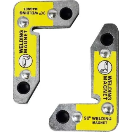 MECRAAF Metal 30 60 & 90 deg Grey Corner Welding Magnet image-2