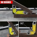 MECRAAF Metal 30 60 & 90 deg Grey Corner Welding Magnet image-4