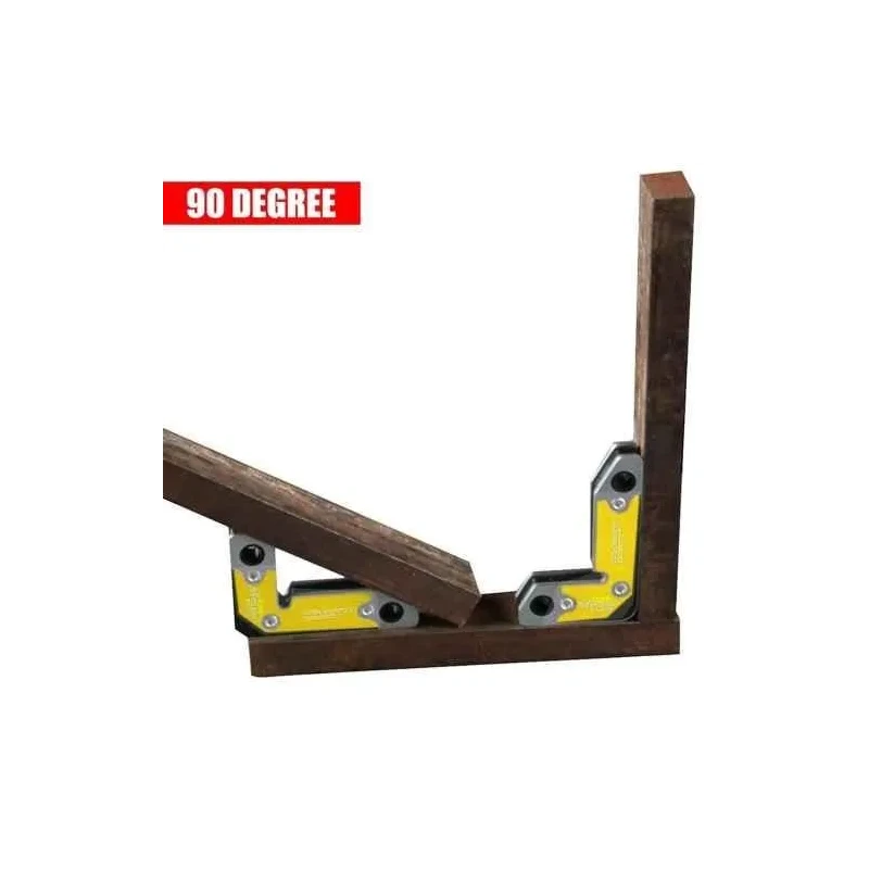 MECRAAF Metal 30 60 & 90 deg Grey Corner Welding Magnet image-5