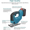 MECRAAF 21V 2700rpm Cordless Jig Saw Machine for Cutting Wood Metal & Plastic image-5