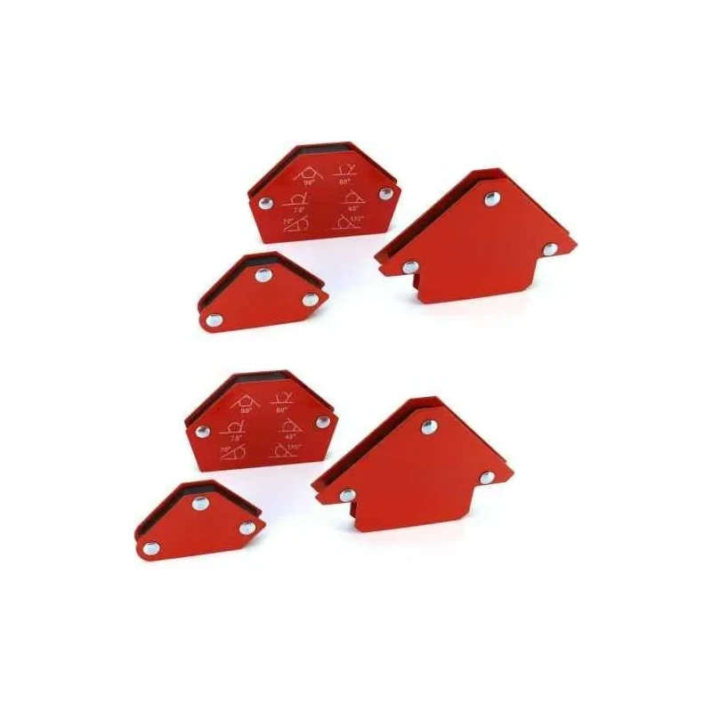 MECRAAF 6 Pcs Multi Angle Red Welding Magnets Set image-2