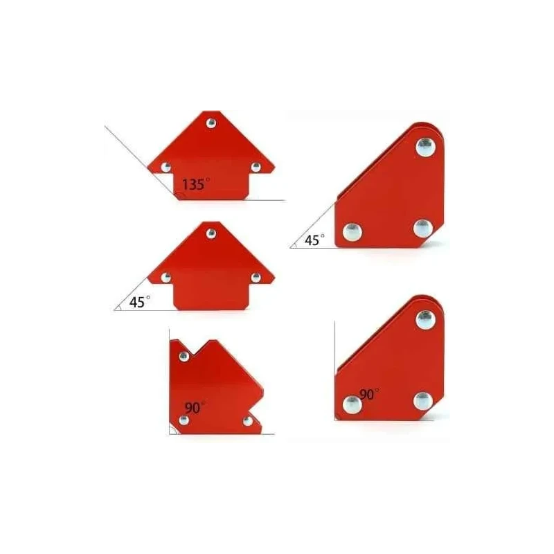MECRAAF 6 Pcs Multi Angle Red Welding Magnets Set image-5