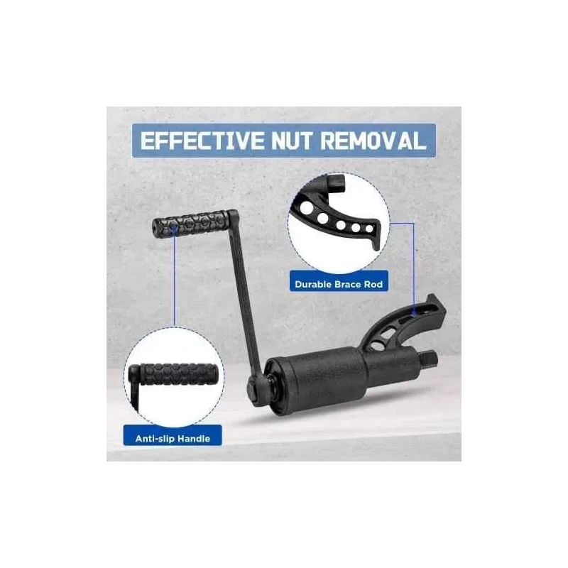 MECRAAF 1:64 Vanadium & Alloy Steel Labour Saving Wrench with 2 Sockets image-2