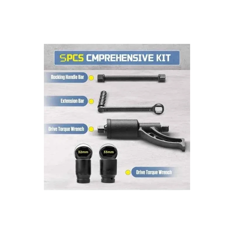 MECRAAF 1:64 Vanadium & Alloy Steel Labour Saving Wrench with 2 Sockets image-5