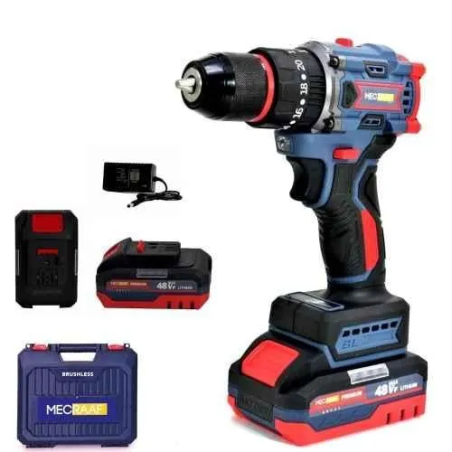 MECRAAF 21V 48Vf 10mm Blue Cordless Drill with LED Work Light image-12