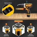 MECRAAF 12V 1.5Ah 10mm Yellow Cordless Drill with LED Work Light image-1