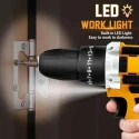 MECRAAF 12V 1.5Ah 10mm Yellow Cordless Drill with LED Work Light image-4