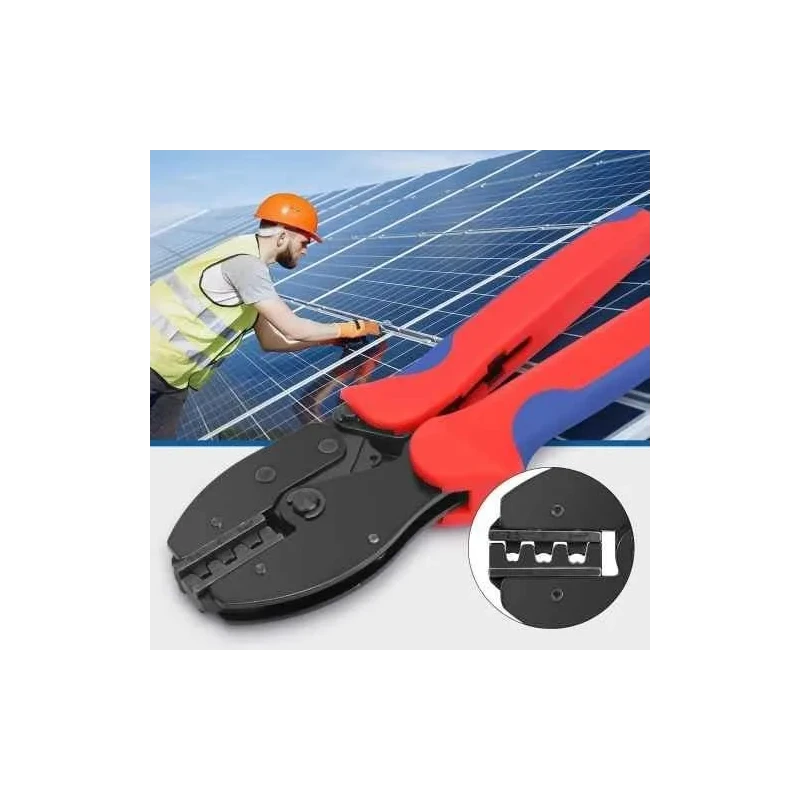 MECRAAF 2.5-6Sqmm Carbon Steel Solar Crimping Tool with Plastic Handle LY-2546B image-2