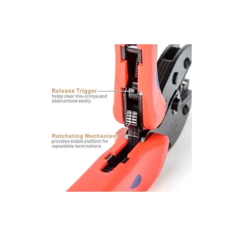 MECRAAF 2.5-6Sqmm Carbon Steel Solar Crimping Tool with Plastic Handle LY-2546B image-4