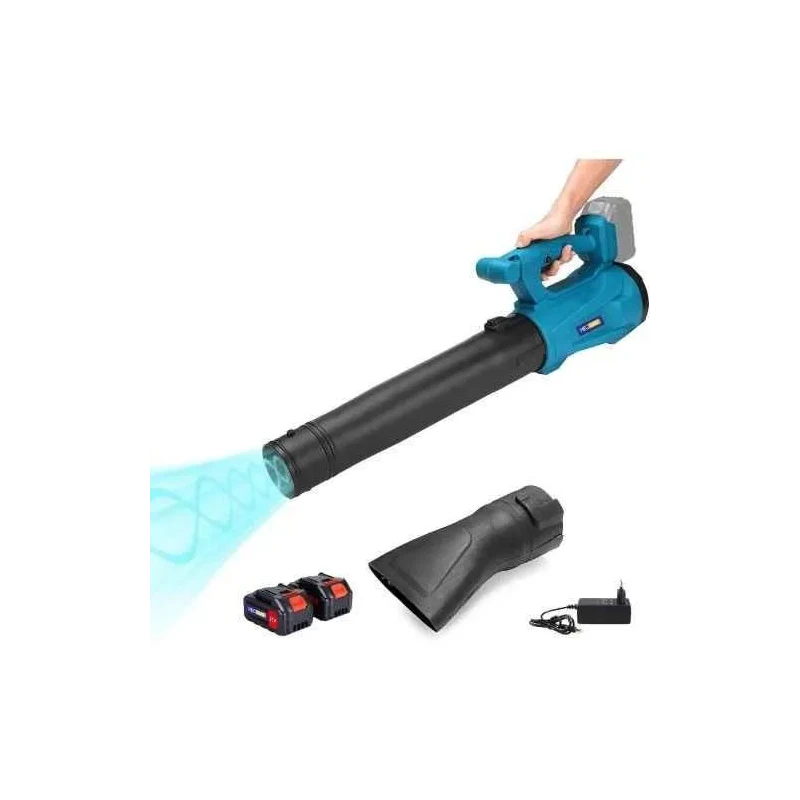MECRAAF 21V 4Ah 2400rpm Cordless Leaf Blower with 2 Pcs Battery & Charger image-1