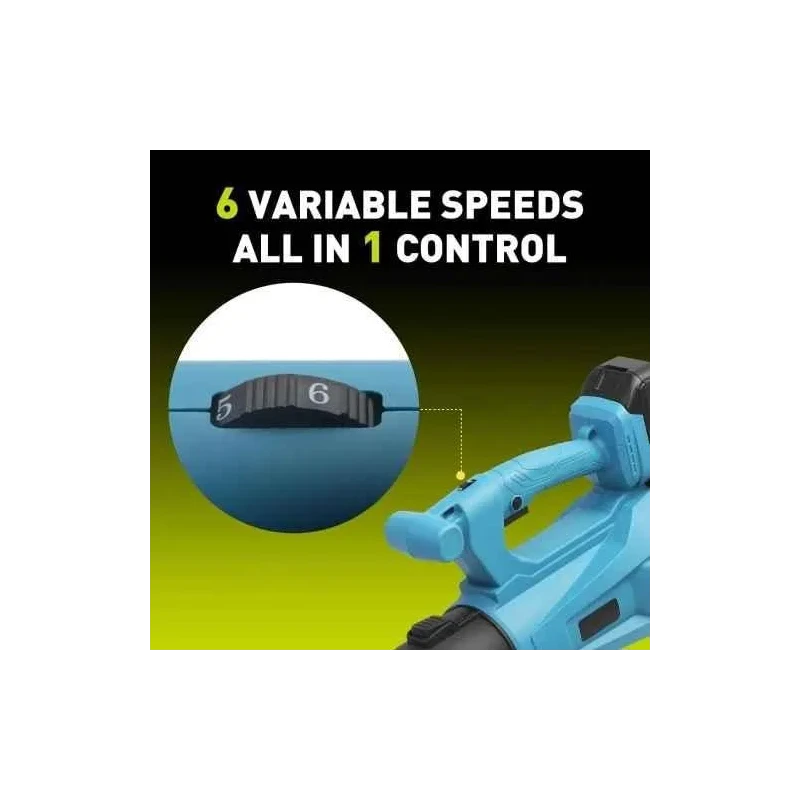 MECRAAF 21V 4Ah 2400rpm Cordless Leaf Blower with 2 Pcs Battery & Charger image-2