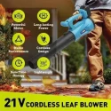 MECRAAF 21V 4Ah 2400rpm Cordless Leaf Blower with 2 Pcs Battery & Charger image-6