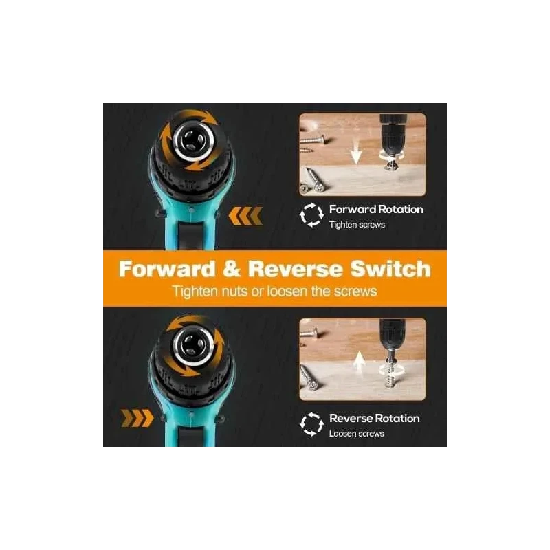 MECRAAF 12V 1.5Ah 10mm Cordless Drill with LED Work Light image-1