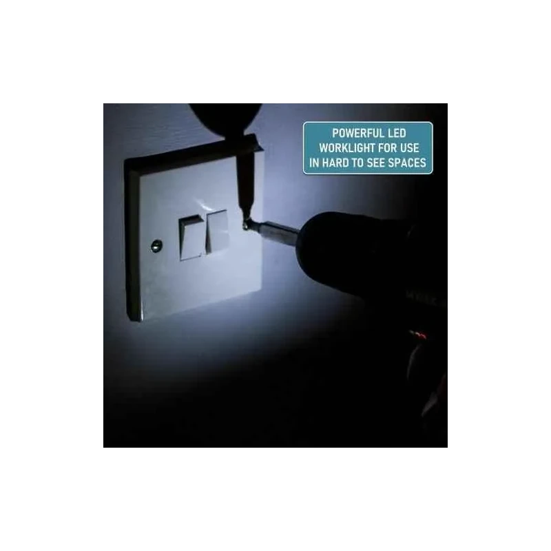 MECRAAF 12V 1.5Ah 10mm Cordless Drill with LED Work Light image-2