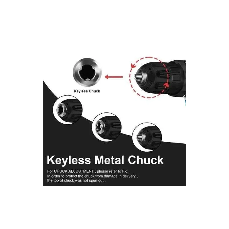 MECRAAF 12V 1.5Ah 10mm Cordless Drill with LED Work Light image-3