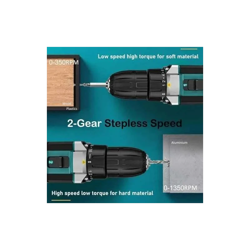 MECRAAF 12V 1.5Ah 10mm Cordless Drill with LED Work Light image-6