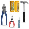 Hillgrove HGCM890 Tool Combo with 8-Inch Plier, Hammer, Wire Cutter, Line Tester & 5-in-1 Screwdriver