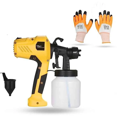 Hillgrove HGCM1019 400W DIY HVLP Paint Sprayer Gun with Gloves-1