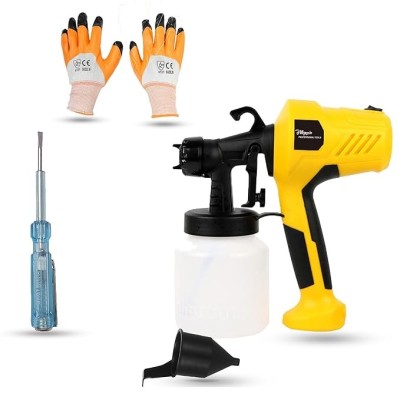 Hillgrove HGCM1324 400W DIY HVLP Paint Sprayer Gun with Gloves & Line Tester-1