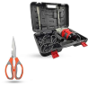 Hillgrove HGCM1376 1200W Demolition Hammer Concrete Breaker with 2 Bits & Scissor