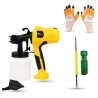 Hillgrove HGCM1319 400W DIY HVLP Paint Sprayer Gun with Gloves & 2-in-1 Screwdriver