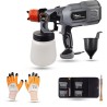 Hillgrove HGCM1302 550W DIY HVLP Paint Sprayer Gun with Gloves & 25-in-1 Screwdriver