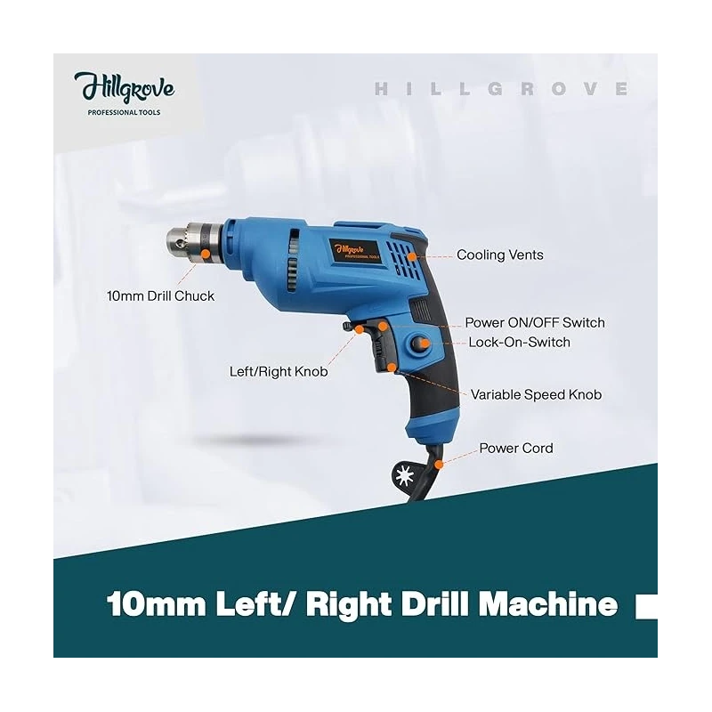 Buy Hillgrove Drill Machine Combo 500W HGCM473M1 online