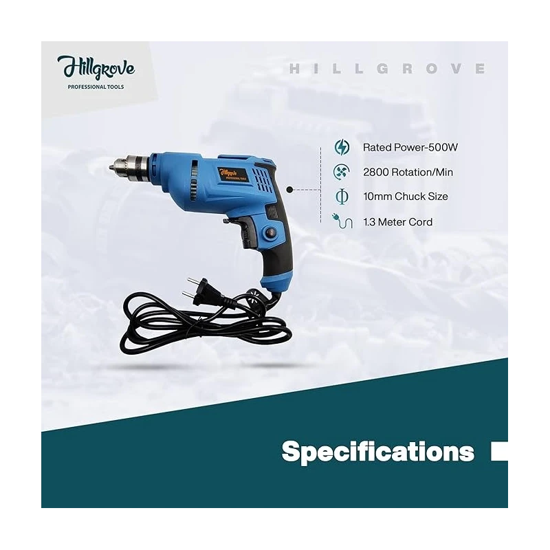 Buy Hillgrove Drill Machine Combo 500W HGCM473M1 online
